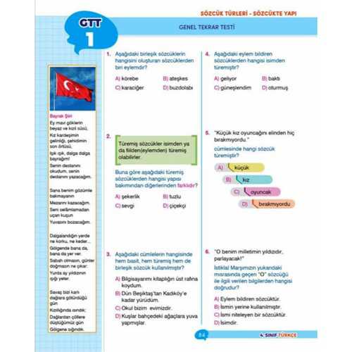 DİKKAT 4. SINIF İPUÇLU TÜRKÇE YENİ NESİL SORU BANK