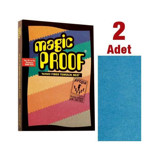 MAGİC PROOF WİNDOW&GLASS 50X60 CM BÜYÜK BOY PENCERE VE TÜM CAM YÜZEYLER İÇİN TEMİZLİK BEZİ 2ADET