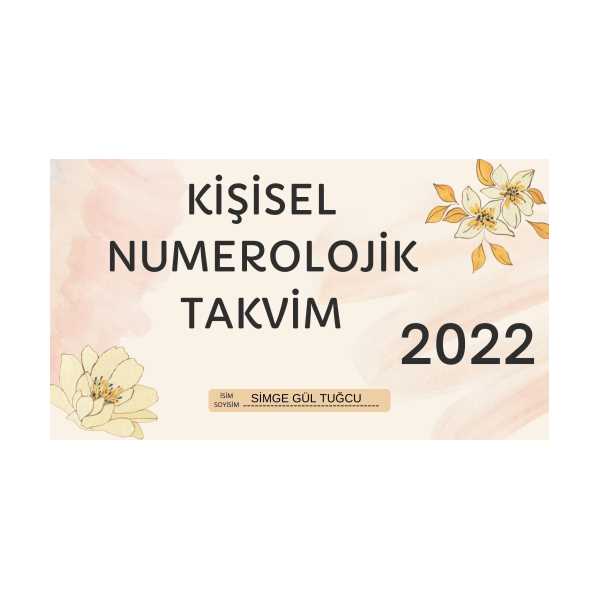 Kişiye Özel Numerolojik Takvim