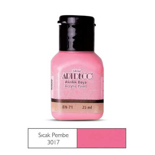 ARTDECO AKRİLİK BOYA 25ML 3017 SICAK PEMBE