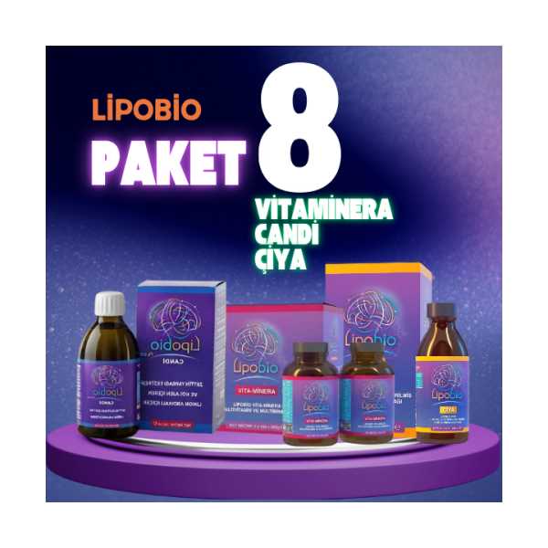 LİPOBİO PAKET 8 (VİTAMİNERA 300 ML+CANDİ 300 ML +ÇİYA 150 ML)