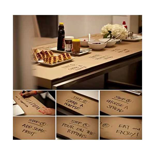 KRAFT KAĞIT MASA ÖRTÜSÜ VE PAKETLEME 10 ADET  80GR 70CM X 100CM