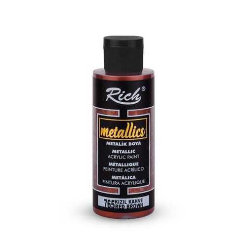 RİCH METALİK AKRİLİK 120ML 765 KIZIL KAHVE