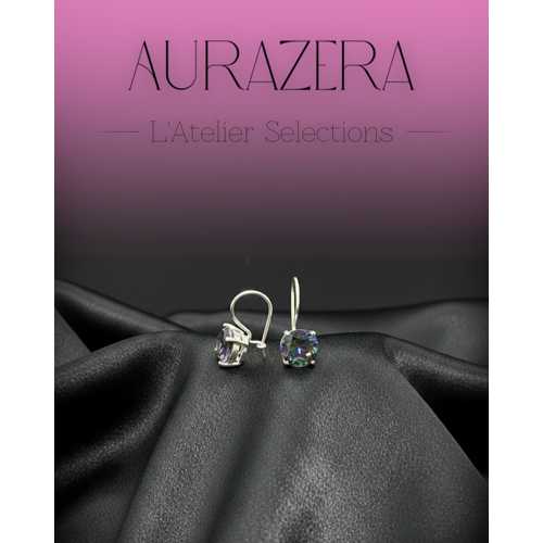 ÖZEL TASARIM DÖRT TIRNAK MISTIK TOPAZ TAŞLI GÜMÜŞ KÜPE – L’ATELIER SELECTION