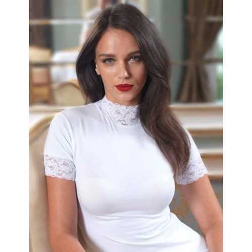 ŞAHİNLER BAYAN DANTELLİ YARIM KOLLU ATLET B628