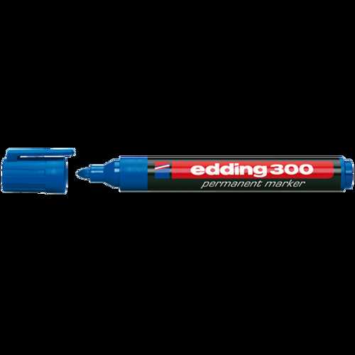EDDİNG PERMANENT MARKER KALEM  MAVİ E-300 -10