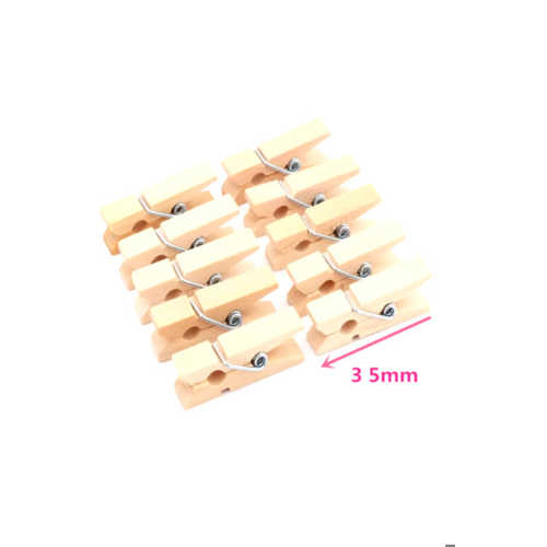 HM AHŞAP MİNİ MANDAL SADE 35MM 6850-9 100LÜ