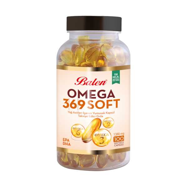 BALEN OMEGA 3,6,9 SOFT YAĞ ASİTLERİ İÇEREN YUMUŞAK KAPSÜL 1380 MG - 100 KAPSÜL