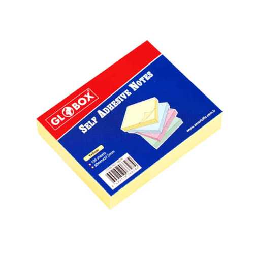 GLOBOX YAPIŞKANLI NOT KAĞIDI 75X75 100YP SARI 6630