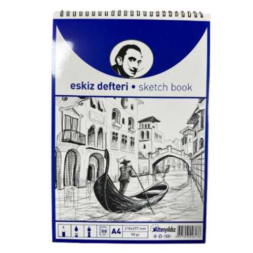 ALTINYILDIZ ESKİZ DEFTERİ SPİRALLİ A4 50YP