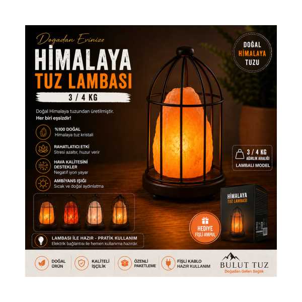 HİMALAYA TUZ LAMBA 3-4 KG