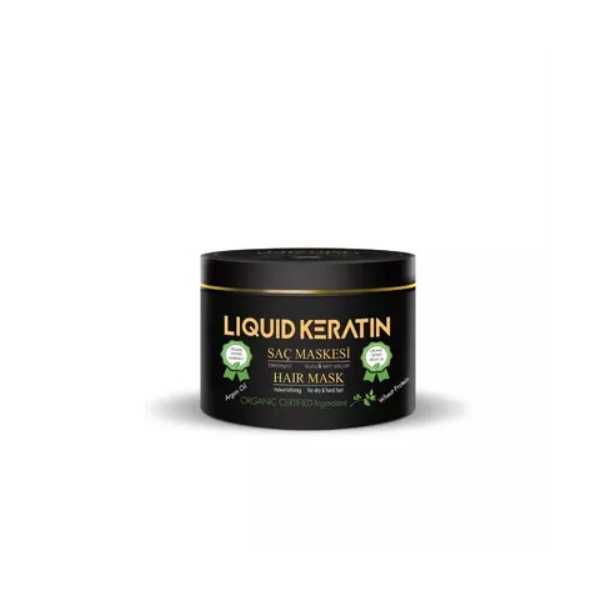 KERATİN SAÇ MASKESİ (250ML) KURU MAT KABARAN YIPRANMIŞ KIRIK SAÇLAR İÇİN ONARICI NEMLENDİRİCİ