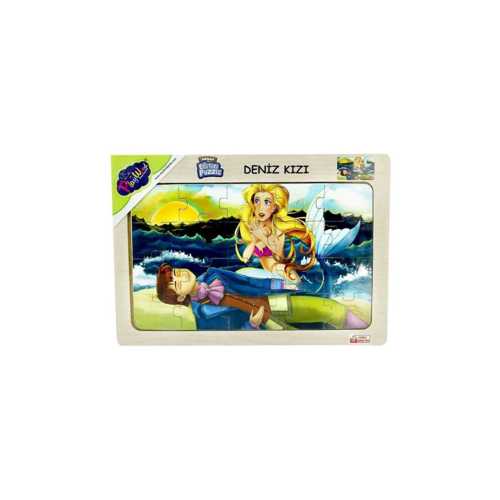 PW AHŞAP EĞİTİCİ PUZZLE DENİZ KIZI ONY-28