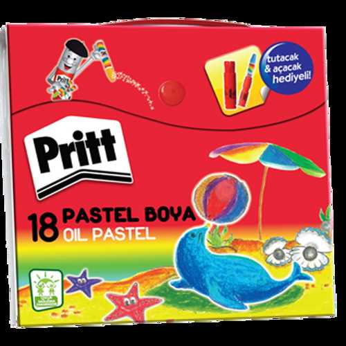 PRİTT PASTEL BOYA 18 RENK ÇANTALI