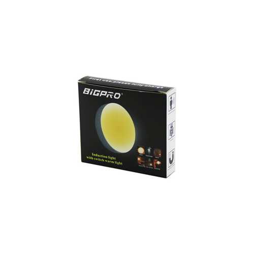 SENSÖRLÜ=0--3MT  USB ŞARJLI  SARI LED YUVARLAK LAMBA ÇAP: 8.3CM - KALINLIK: 2CM (4172)