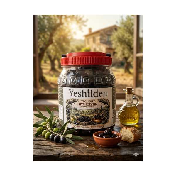 YAĞLI SELE SİYAH ZEYTİN 1.5 KG