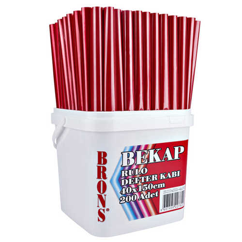BEKAP DEFTER KAPLIĞI 75Lİ KIRMIZI 40X200