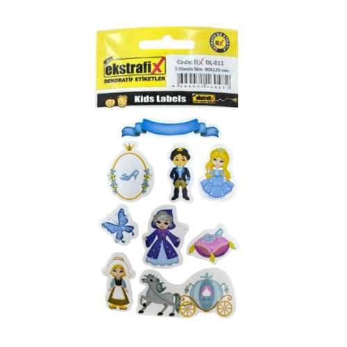 EKSTRAFİX (DL-011) 80X120MM DEKORATİF ETİKET Q