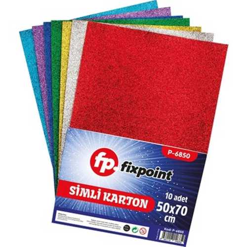 FİXPOİNT SİMLİ KARTON 50X70 10LU KARIŞIK P-6850
