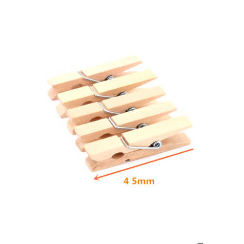 HM AHŞAP MİNİ MANDAL SADE 45MM 6850-10 100LÜ