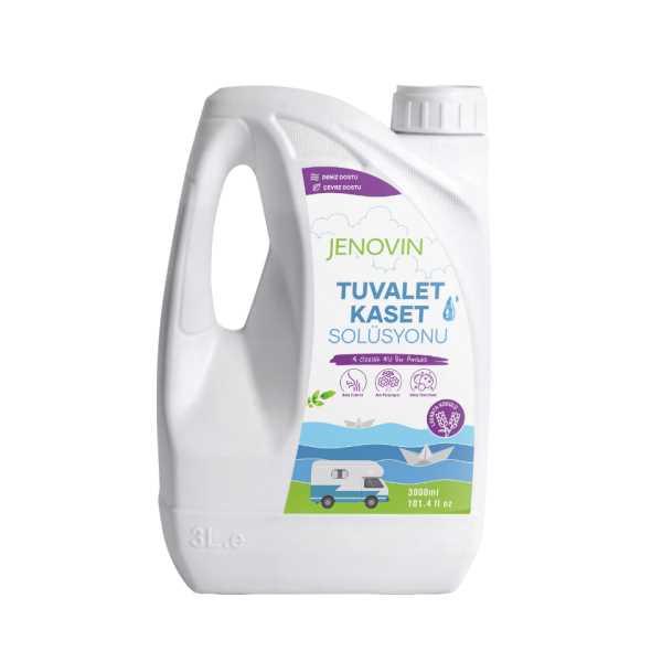 JENOVİN KARAVAN TEKNE YAT TUVALET WC KASET ATIK KİMYASALI LAVANTA KOKULU 3 L