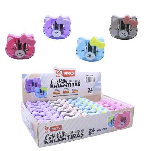 MİKRO MK 4050 CUTE KİTTY İKİLİ KALEMTIRAŞ -24-