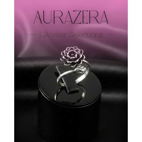 ÖZEL TASARIM AYARLANABİLİR LOTUS ÇİÇEK GÜMÜŞ YÜZÜK – L’ATELİER SELECTİON