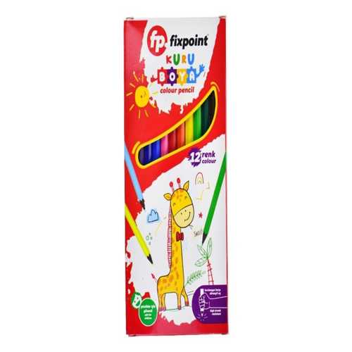 FİXPOİNT KURU BOYA 12 RENK TAM BOY P-0776