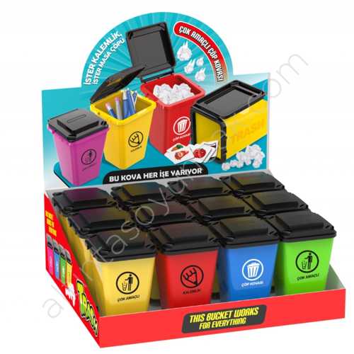 ALTINTAŞ KALEMLİK ÇÖP KONTEYNER KALEMLİK -12-