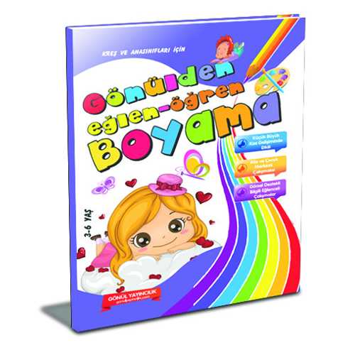 GÖNÜL EĞLEN ÖĞREN BOYAMA KİTABI 32YP ÇEK-KOPAR