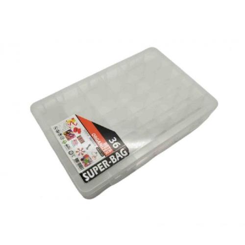 SÜPER BAG 36 ŞEFFAF ORGANİZER ÇANTA 27,5X19,5X42,5