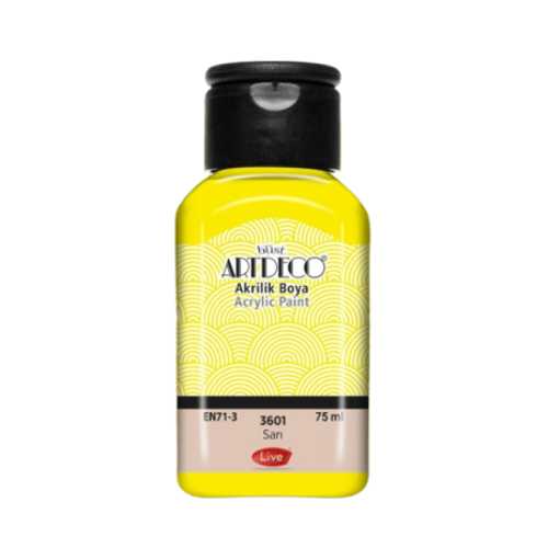 ARTDECO AKRİLİK BOYA 75ML SARI 3601