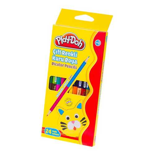 PLAY-DOH KURU BOYA BİCOLOR 24 RENK 12Lİ PLAY-KU01