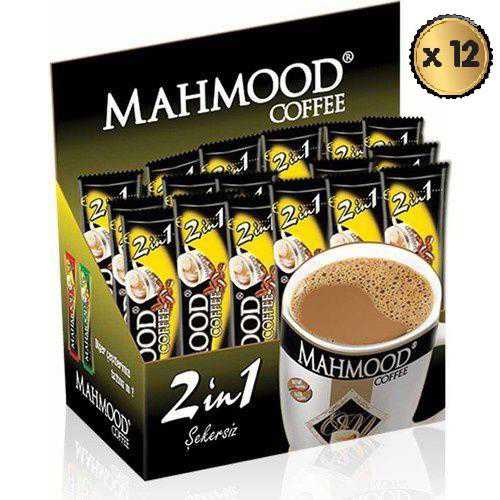MAHMOOD COFFEE 2'Sİ 1 ARADA HAZIR KAHVE 48'Lİ 10 GR 1 KOLİ 