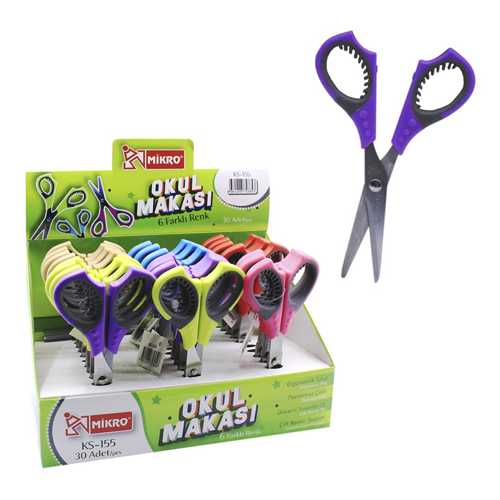 MİKRO KS-155 ÇİFT RENKLİ MAKAS -30-