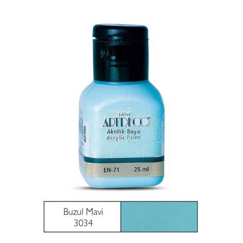 ARTDECO AKRİLİK BOYA 25ML 3034 BUZUL MAVİ