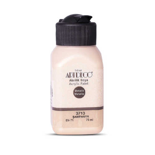 ARTDECO METALİK AKRİLİK BOYA 75ML ŞAMPANYA 3710