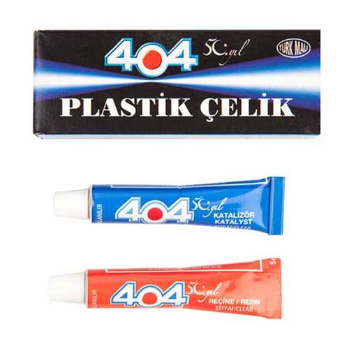 404 PLASTİK ÇELİK YAPIŞTIRICI ÇİFT KARIŞIM 16GR