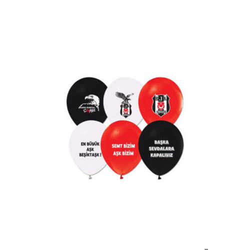 BALONEVİ BALON TARAFTARLI BJK 12" 8Lİ