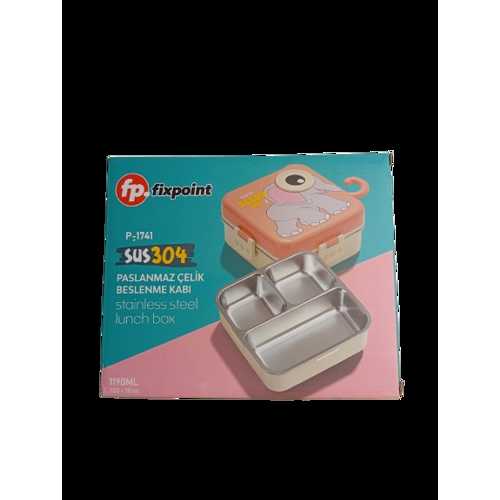 FİXPOİNT ÇELİK BESLENME KABI 1190ML P-1741