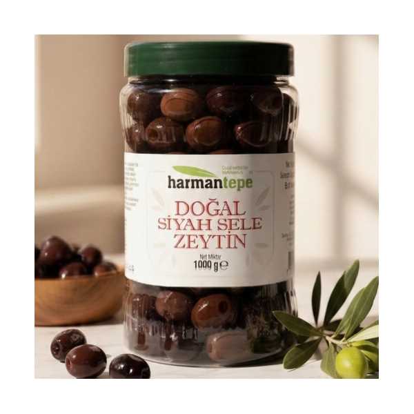 HARMANTEPE SİYAH ZEYTİN KURU SELE 1 KG