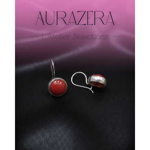 ÖZEL TASARIM MERCAN TAŞI GÜMÜŞ KÜPE – L’ATELIER SELECTION