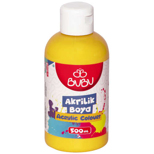 BUBU AKRİLİK BOYA 500GR SARI