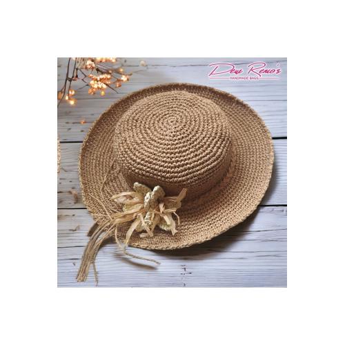 EL YAPIMI HASIR ŞAPKA (İÇ ÇAP 19 CM)