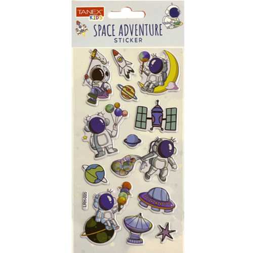 TANEX TNX-5086 SPACE ADVENTURE STİCKER-5 PUFFY STİ