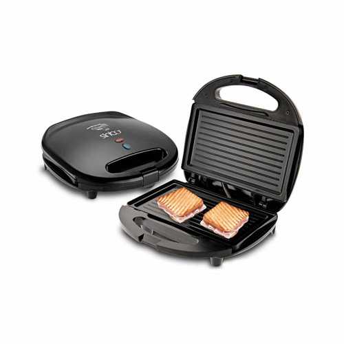 MİNİ GRANİT  ELEKTRİKLİ TOST MAKİNESİ  2 TOST   YAPIŞMAZ YÜZEY   750W  SSM-2513 (4172)
