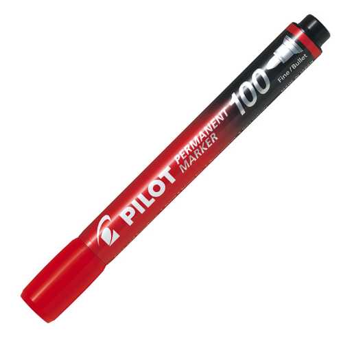 PİLOT PERMANENT MARKER KALEM 100 - KIRMIZI