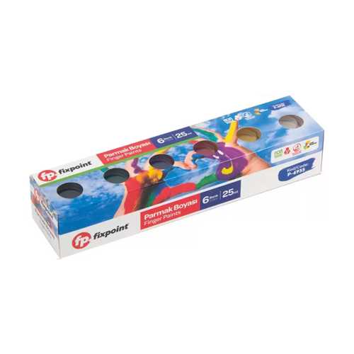 FİXPOİNT PARMAK BOYASI 6 LI 25ML P-6935