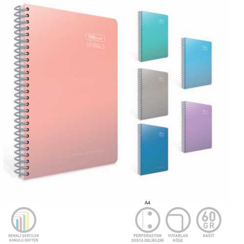 GIPTA THEBOOK SPIRALS SERT KPK.DEF A4 200 YP.ÇİZGİ