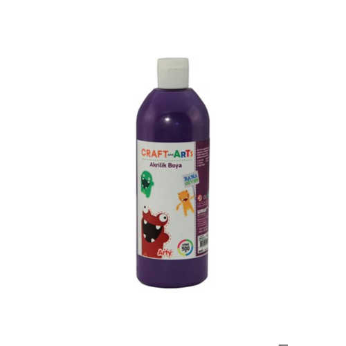CRAFT AND ARTS AKRİLİK BOYA 500ML MOR